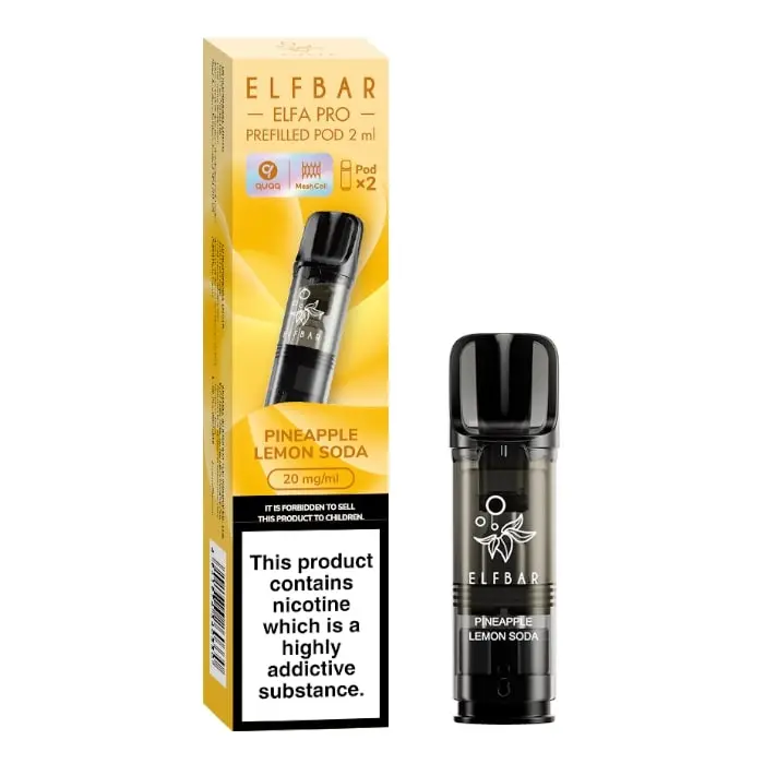 Pineapple Lemon Soda Elfa Pro Prefilled Pod By ElfBar